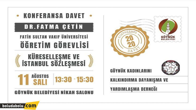 İSTANBUL SÖZLEŞMESİ GÖYNÜK’TE KONUŞULACAK