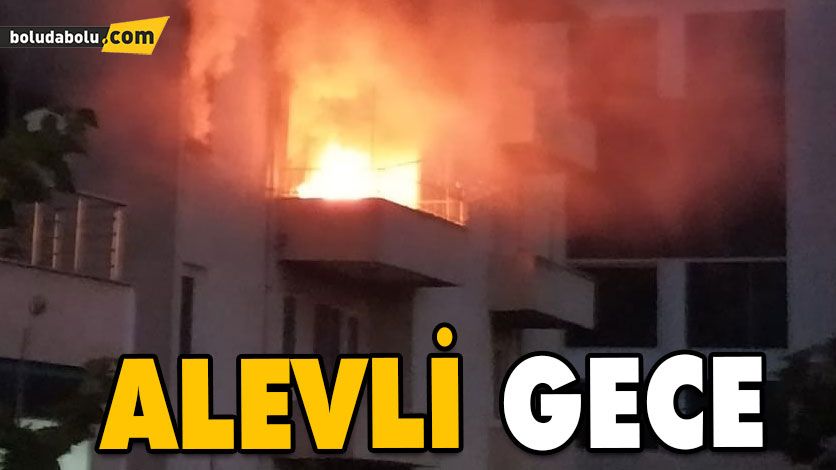 Alev Alev Yanan Evde Hasar Oluştu Alev Alev Yanan Evde Hasar Oluştu