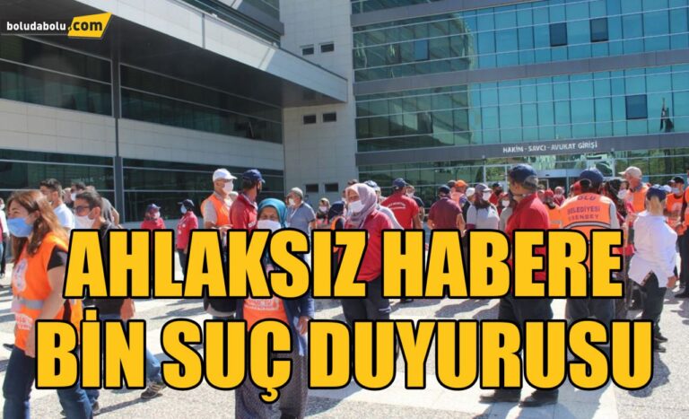 AHLAKSIZ HABERE BiN SUÇ DUYURUSU