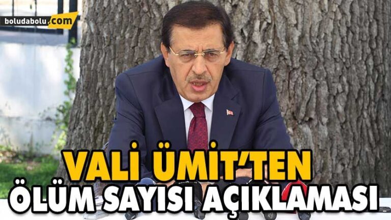 Vali Ümit’ten kritik koronavirüs açıklaması