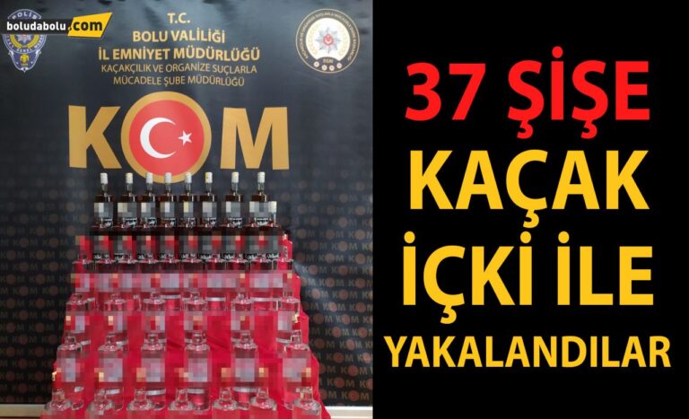 Bolu’da kaçak içki operasyonu: 3 gözaltı