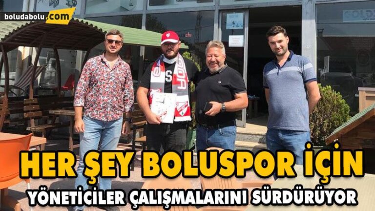 BOLUSPORLU YÖNETİCİLER KAPI KAPI DOLAŞIYOR