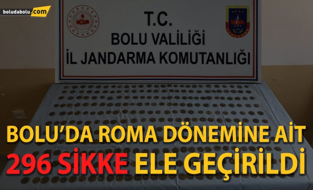 Bolu’da Roma dönemine ait 296 sikke ele geçirildi: 4 gözaltı
