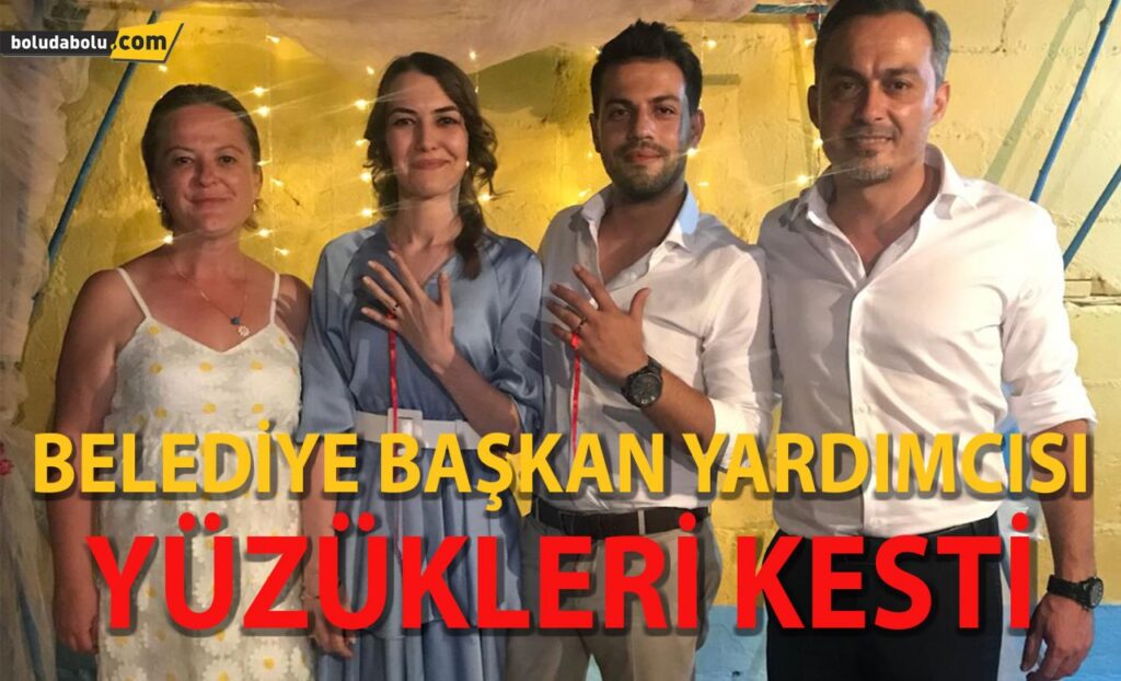 BELEDİYE BAŞKAN YARDIMCISI YÜZÜKLERİ KESTİ BELEDİYE BAŞKAN YARDIMCISI YÜZÜKLERİ KESTİ