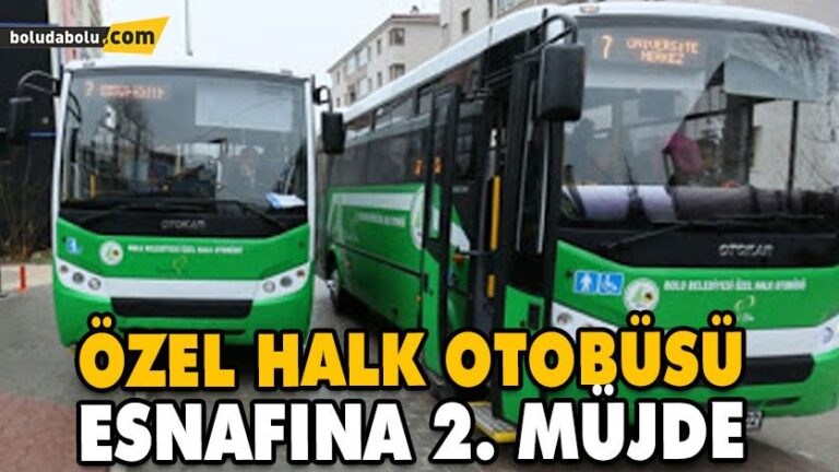 ÖZEL HALK OTOBÜSÜ ESNAFINA 2. MÜJDE