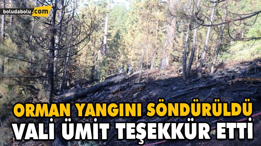 ORMAN YANGINI SÖNDÜRÜLDÜ ORMAN YANGINI SÖNDÜRÜLDÜ