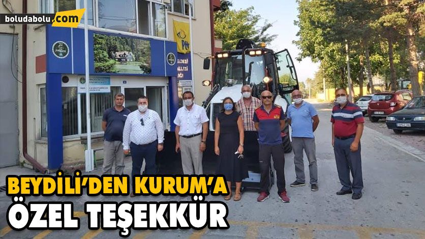 BEYDİLİ’DEN KURUM’A ÖZEL TEŞEKKÜR BEYDİLİ’DEN KURUM’A ÖZEL TEŞEKKÜR