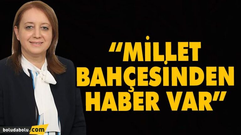 “MİLLET BAHÇESİNDEN HABER VAR”