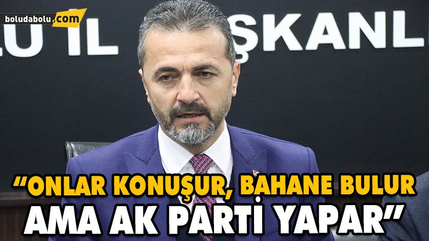 “MİLLET BAHÇESİ BOLU’MUZA HAYIRLI OLSUN” “MİLLET BAHÇESİ BOLU’MUZA HAYIRLI OLSUN”