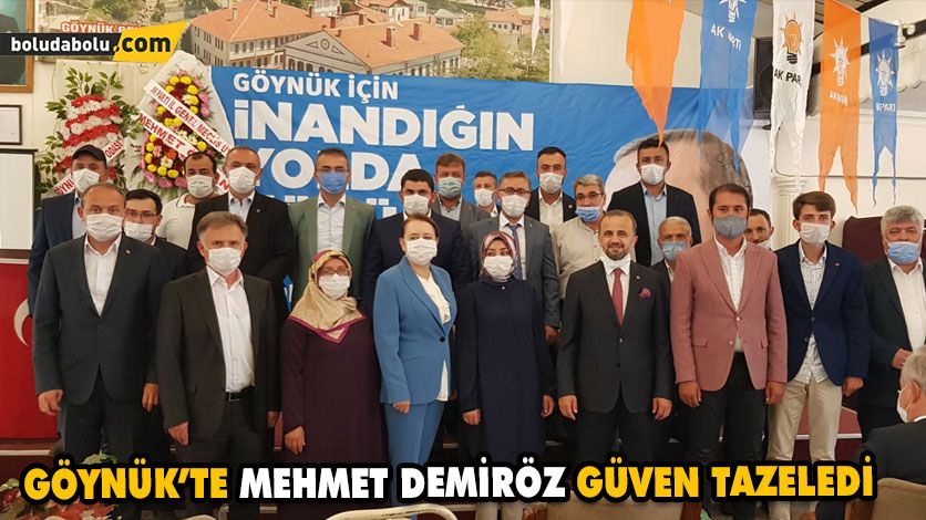 GÖYNÜK’TE MEHMET DEMİRÖZ GÜVEN TAZELEDİ GÖYNÜK’TE MEHMET DEMİRÖZ GÜVEN TAZELEDİ