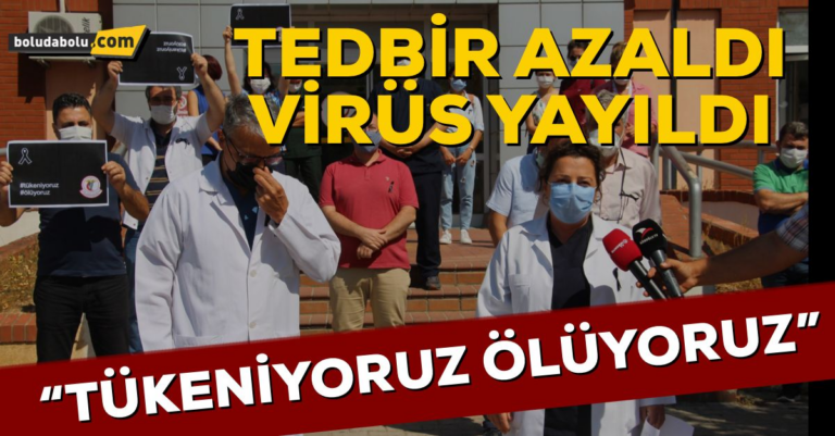 Bolu Düzce Tabip Odası Yönetim Kurulu “Tükeniyoruz Ölüyoruz Haftası’na” destek verdi