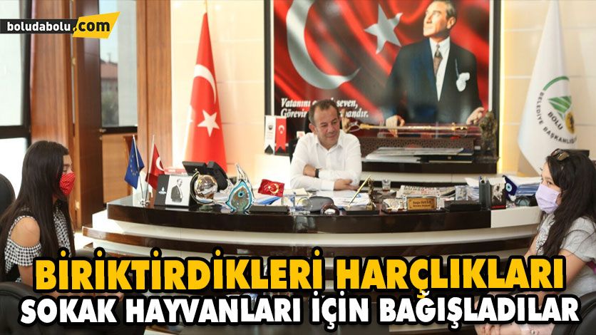 BİRİKTİRDİKLERİ HARÇLIKLARI SOKAK HAYVANLARI İÇİN BAĞIŞLADILAR BİRİKTİRDİKLERİ HARÇLIKLARI SOKAK HAYVANLARI İÇİN BAĞIŞLADILAR