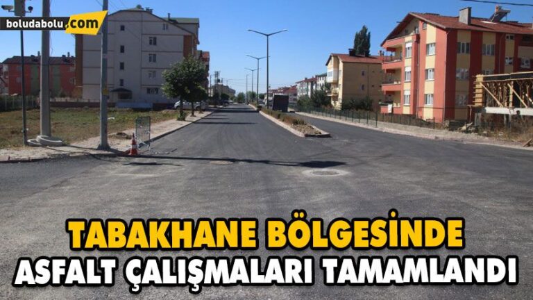 TABAKHANE BÖLGESİNDE ASFALT ÇALIŞMALARI TAMAMLANDI