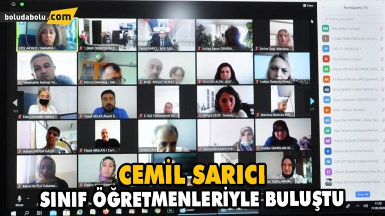 CEMİL SARICI SINIF ÖĞRETMENLERİYLE BULUŞTU