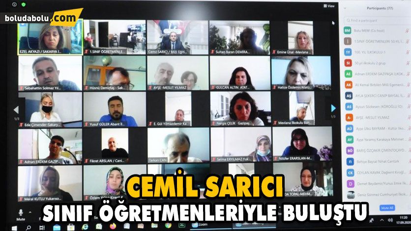 CEMİL SARICI SINIF ÖĞRETMENLERİYLE BULUŞTU CEMİL SARICI SINIF ÖĞRETMENLERİYLE BULUŞTU