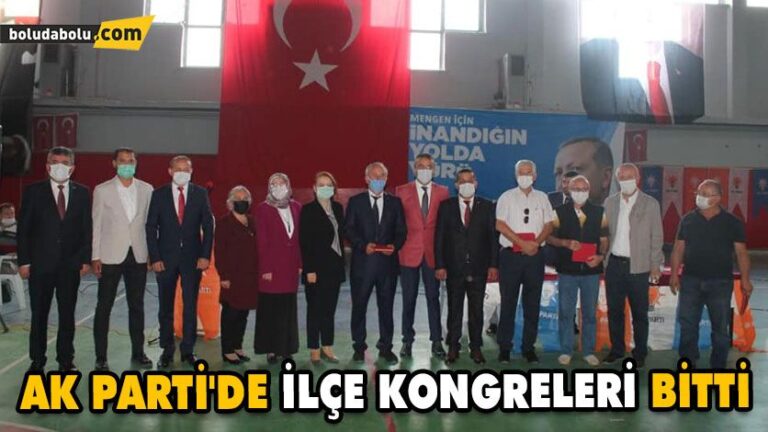 AK PARTİ’DE İLÇE KONGRELERİ BİTTİ