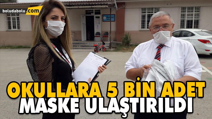 OKULLARA 5 BİN ADET MASKE ULAŞTIRILDI OKULLARA 5 BİN ADET MASKE ULAŞTIRILDI