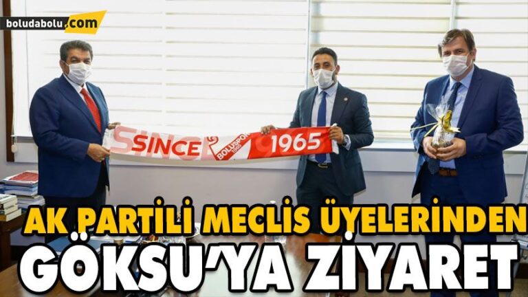 AK PARTİLİ MECLİS ÜYELERİNDEN GÖKSU’YA ZİYARET