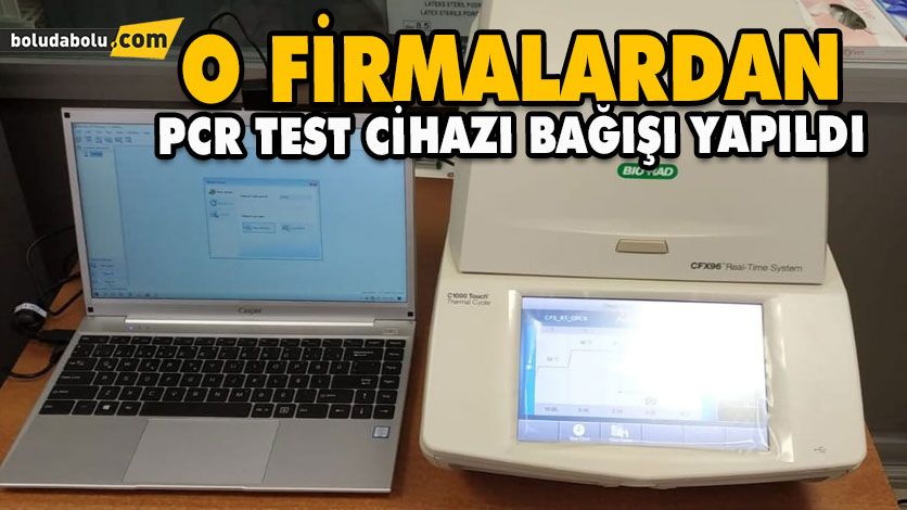 O FİRMALARDAN PCR TEST CİHAZI BAĞIŞI YAPILDI O FİRMALARDAN PCR TEST CİHAZI BAĞIŞI YAPILDI