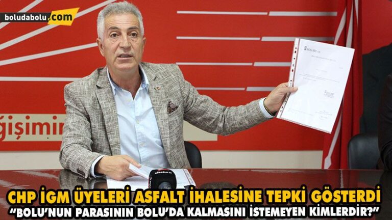 “BOLU’NUN PARASININ BOLU’DA KALMASINI İSTEMEYEN KİMLERDİR?”