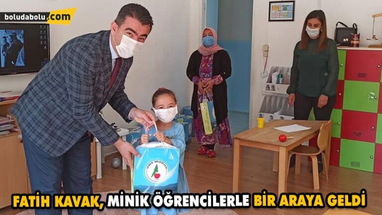 FATİH KAVAK, MİNİK ÖĞRENCİLERLE BİR ARAYA GELDİ