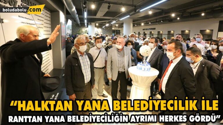 “Halktan yana belediyecilik ile ranttan yana belediyeciliğin ayrımı herkes gördü”