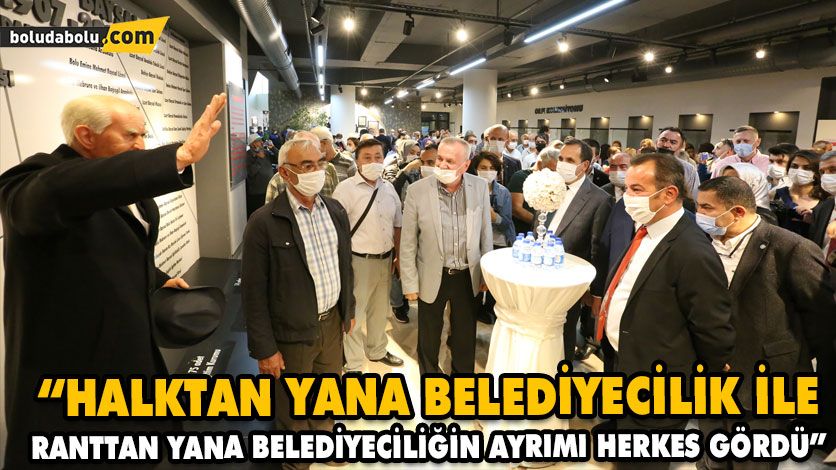 “Halktan yana belediyecilik ile ranttan yana belediyeciliğin ayrımı herkes gördü”