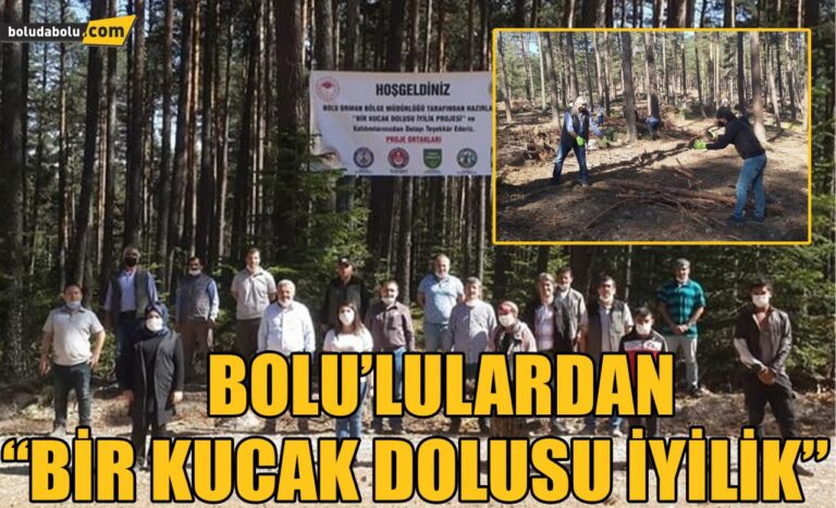 Bolu’lulardan “Bir kucak dolusu iyilik”