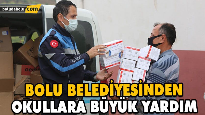 BOLU BELEDİYESİ’NDEN OKULLARA DEZENFEKTAN, MASKE VE KIRTASİYE MALZEMESİ BOLU BELEDİYESİ’NDEN OKULLARA DEZENFEKTAN, MASKE VE KIRTASİYE MALZEMESİ