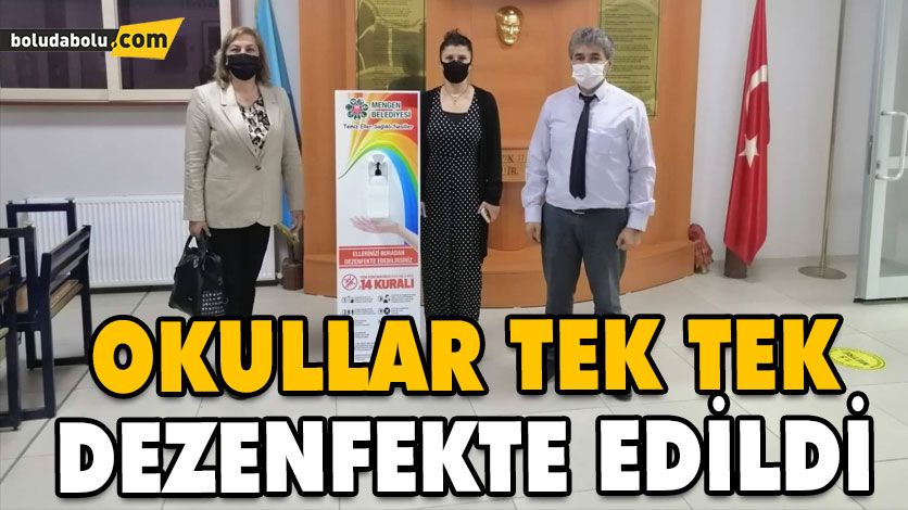 OKULLAR TEK TEK DEZENFEKTE EDİLDİ OKULLAR TEK TEK DEZENFEKTE EDİLDİ