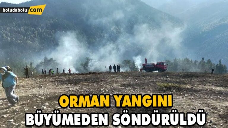 ORMAN YANGINI BÜYÜMEDEN SÖNDÜRÜLDÜ