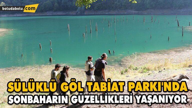 SÜLÜKLÜ GÖL TABİAT PARKI’NDA SONBAHARIN GÜZELLİKLERİ YAŞANIYOR