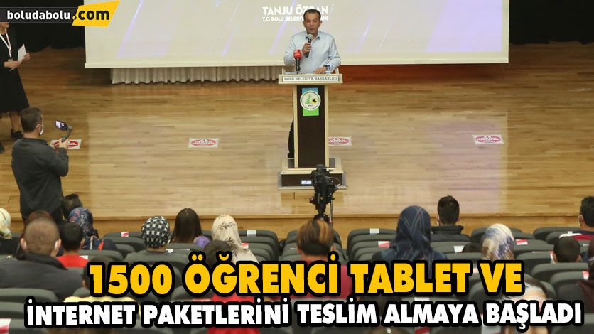 1500 ÖĞRENCİ TABLET VE İNTERNET PAKETLERİNİ TESLİM ALMAYA BAŞLADI 1500 ÖĞRENCİ TABLET VE İNTERNET PAKETLERİNİ TESLİM ALMAYA BAŞLADI