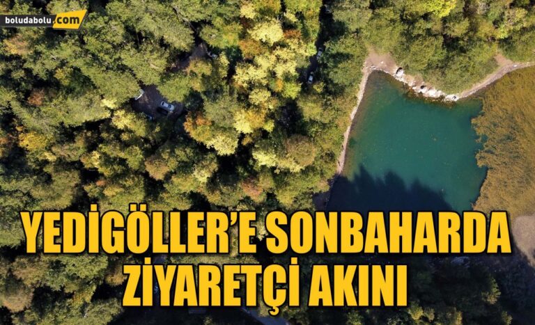 Yedigöller’e sonbaharda ziyaretçi akını