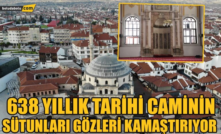 638 yıllık tarihi caminin sütunları gözleri kamaştırıyor
