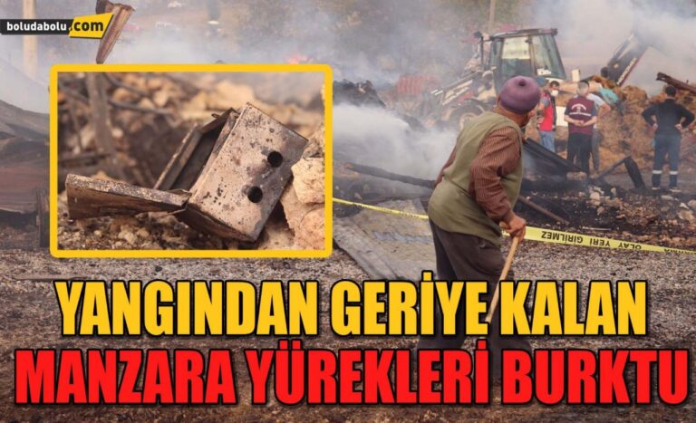 Yangından geriye kalan manzara yürekleri burktu