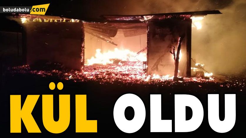 Yayla evi kül oldu Yayla evi kül oldu