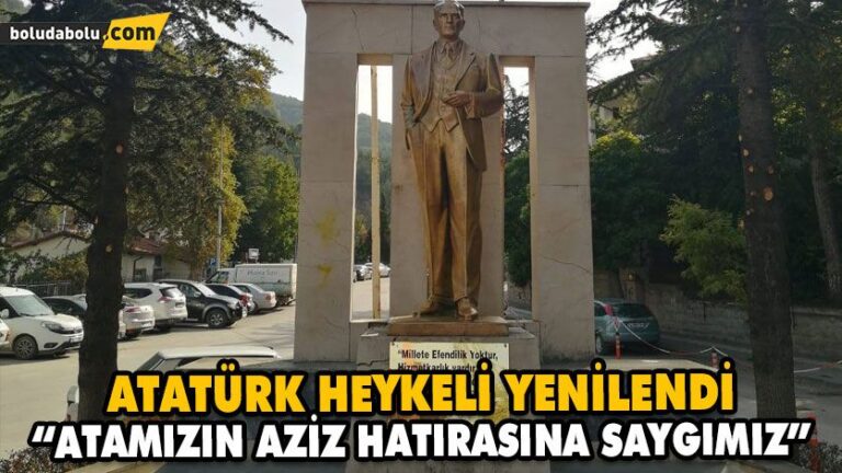 ATATÜRK HEYKELİ YENİLENDİ
