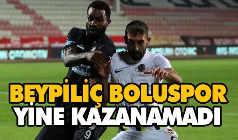 BBEYPİLİÇ BOLUSPOR BERABERLİĞE RAZI OLDU