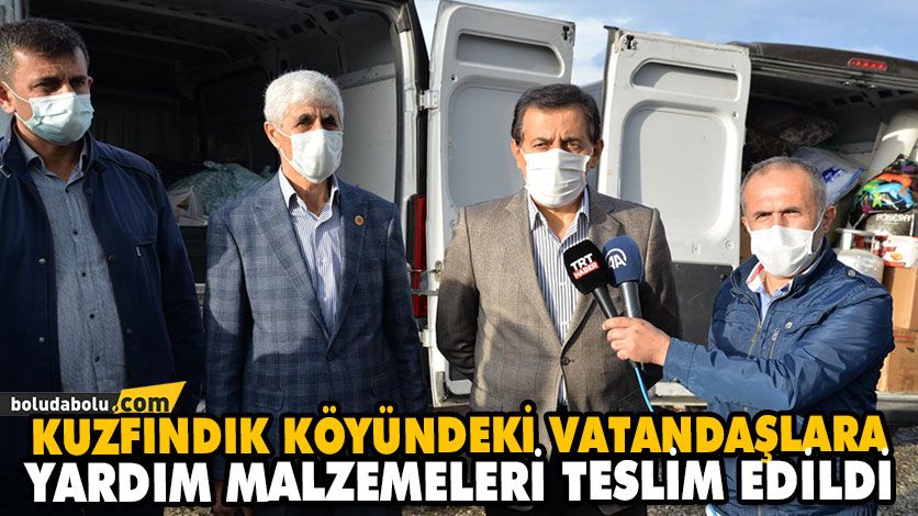 KUZFINDIK KÖYÜNDEKİ VATANDAŞLARA YARDIM MALZEMELERİ TESLİM EDİLDİ KUZFINDIK KÖYÜNDEKİ VATANDAŞLARA YARDIM MALZEMELERİ TESLİM EDİLDİ