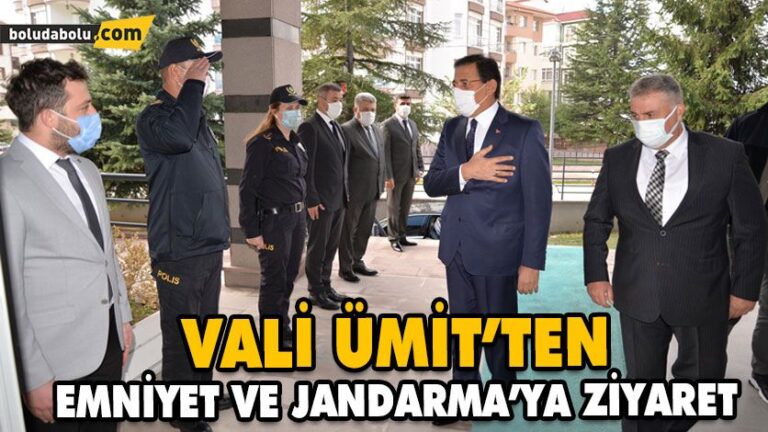 VALİ ÜMİT’TEN EMNİYET VE JANDARMA’YA ZİYARET