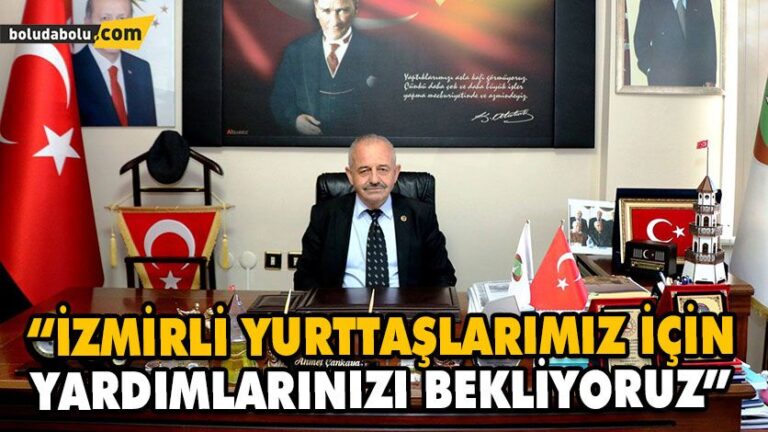 ÇANKAYA’DAN GÖYNÜK HALKINA YARDIM ÇAĞRISI
