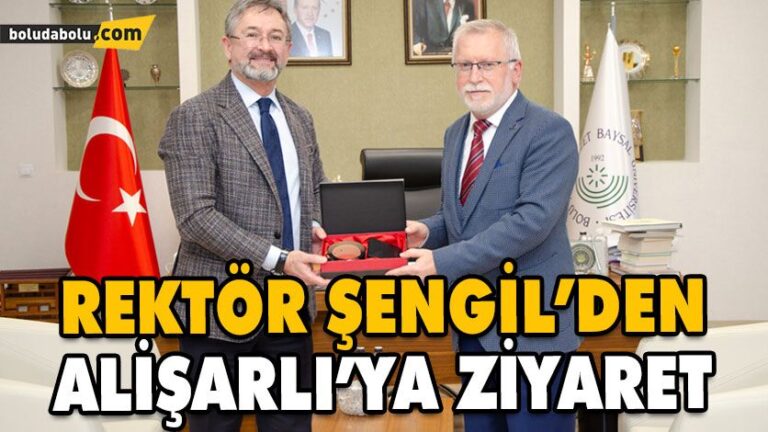 REKTÖR AHMET ZEKİ ŞENGİL’DEN ALİŞARLI’YA ZİYARET