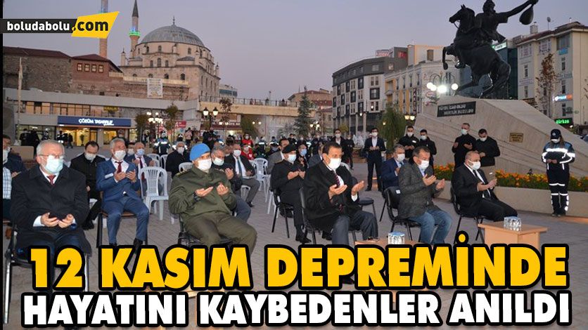 12 KASIM DEPREMİNDE HAYATINI KAYBEDENLER ANILDI 12 KASIM DEPREMİNDE HAYATINI KAYBEDENLER ANILDI