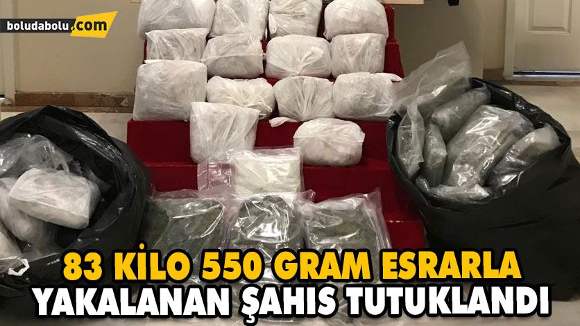83 KİLO 550 GRAM ESRARLA YAKALANAN ŞAHIS TUTUKLANDI 83 KİLO 550 GRAM ESRARLA YAKALANAN ŞAHIS TUTUKLANDI