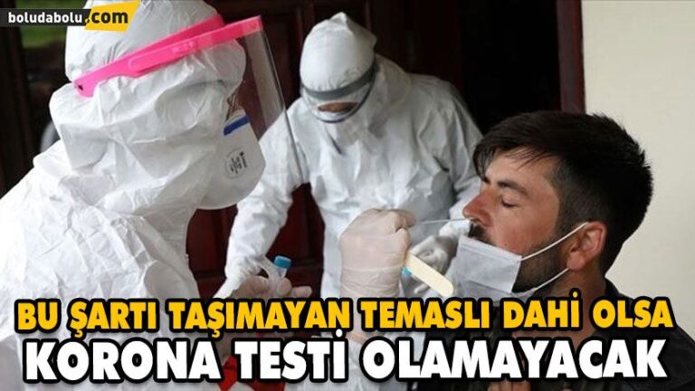 SAĞLIK BAKANLIĞI’NDAN “HERKESE TEST YAPMAYIN” GENELGESİ