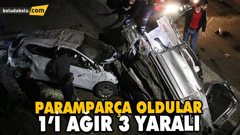 Bolu’da feci kaza Bolu’da feci kaza