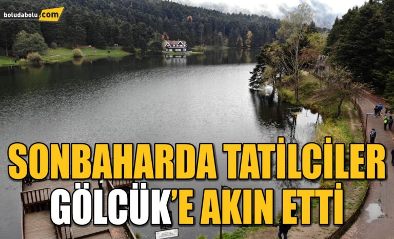 Sonbaharda tatilciler Gölcük’e akın etti