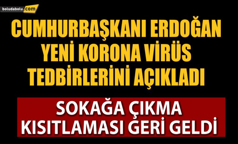 Sokağa çıkma kısıtlaması geldi