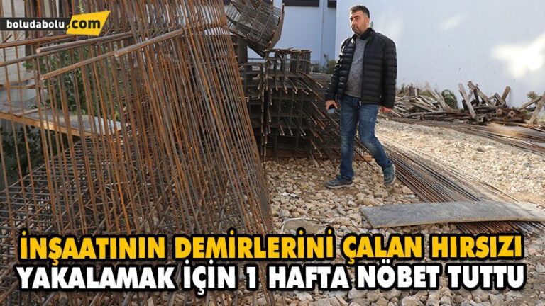 SUÇÜSTÜ YAKALADIĞI HIRSIZI ÇALDIĞI DEMİRLERLE FOTOĞRAFLADI